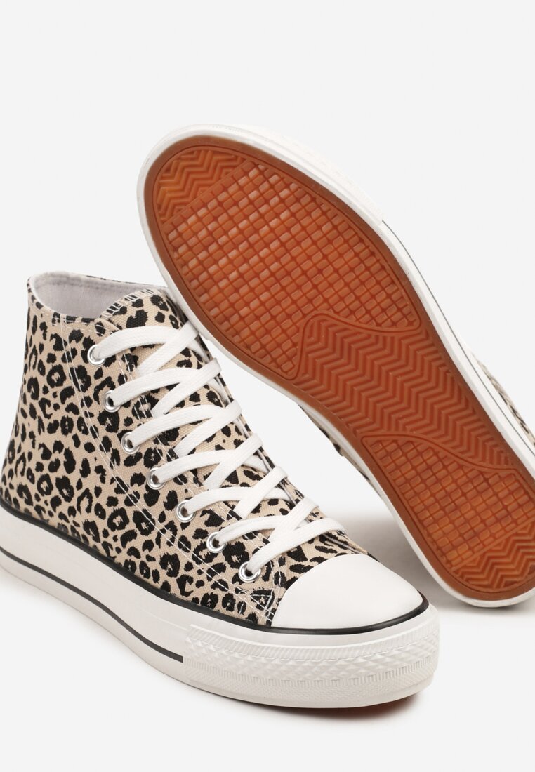 joalice paris Adidași leopard peste gleznă decorați cu imprimeu în relief Jollevia