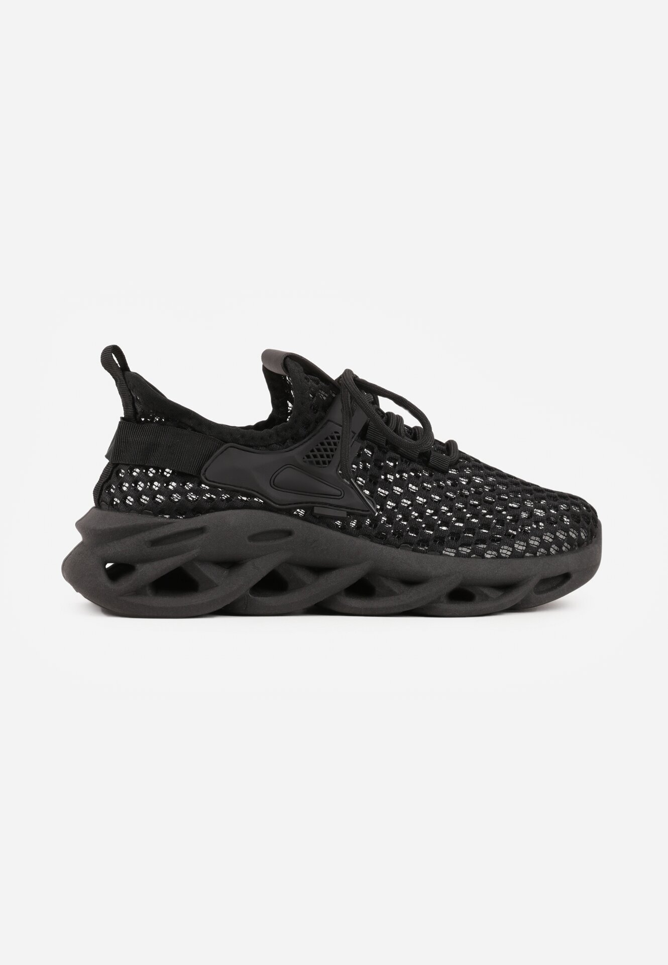 joalice paris Adidași Negri din plasă cu talpă groasă embosată Telarienna