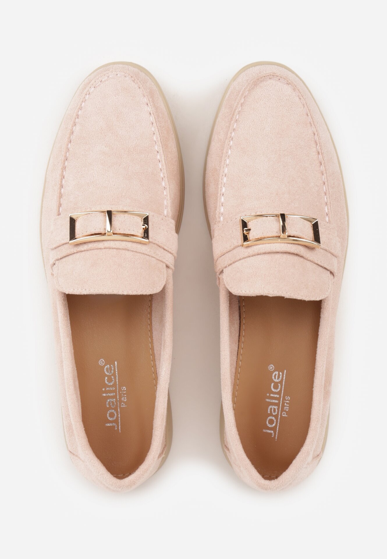 joalice paris Mocasini Roz cu ornament metalic dreptunghiular Aeleorane