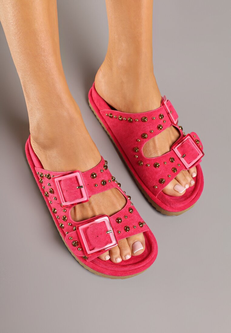 joalice paris Papuci Fuchsia cu Catarame și Aplicații Decorative Ellinae