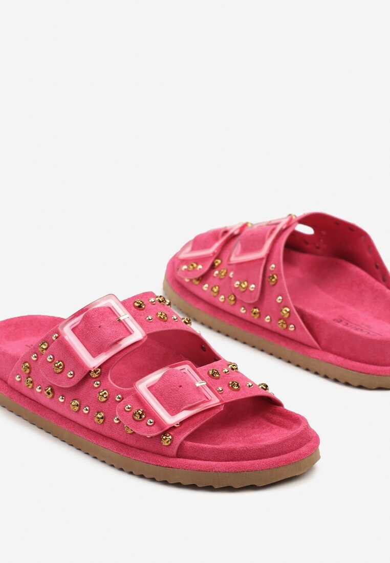 joalice paris Papuci Fuchsia cu Catarame și Aplicații Decorative Ellinae