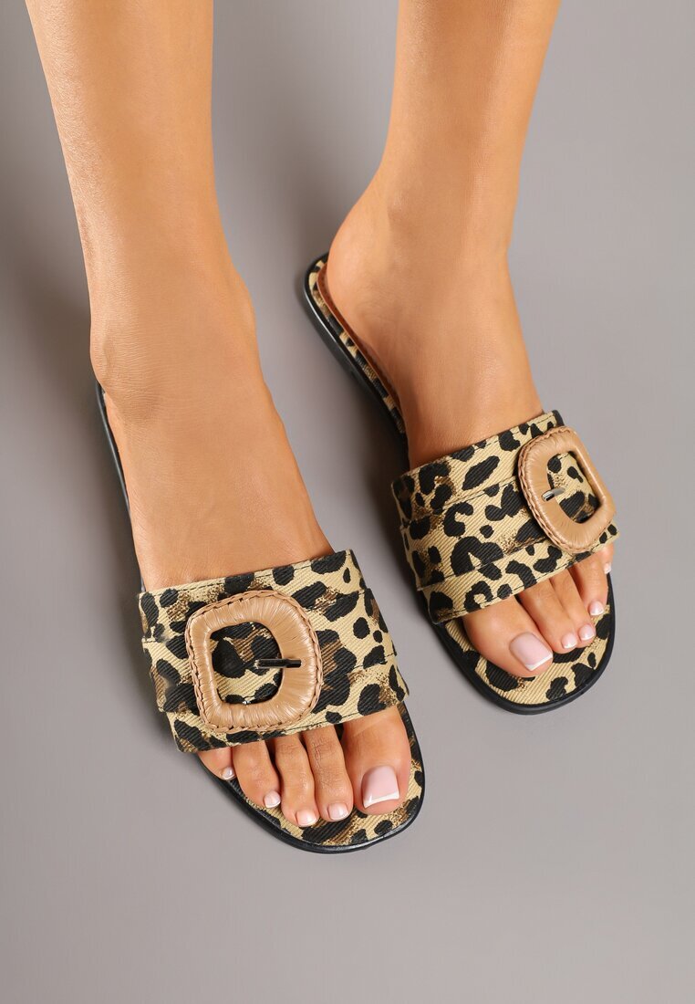 joalice paris Papuci leopard cu Cataramă Decorativă Katilissa