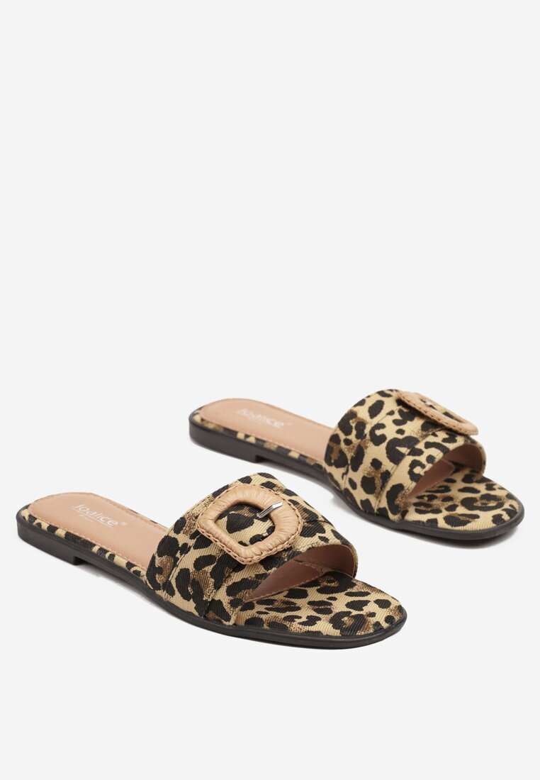 joalice paris Papuci leopard cu Cataramă Decorativă Katilissa