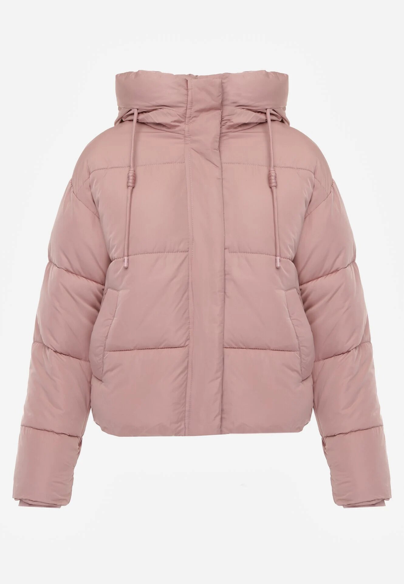 jstyle Jachetă Puffer matlasată roz cu glugă Miviera