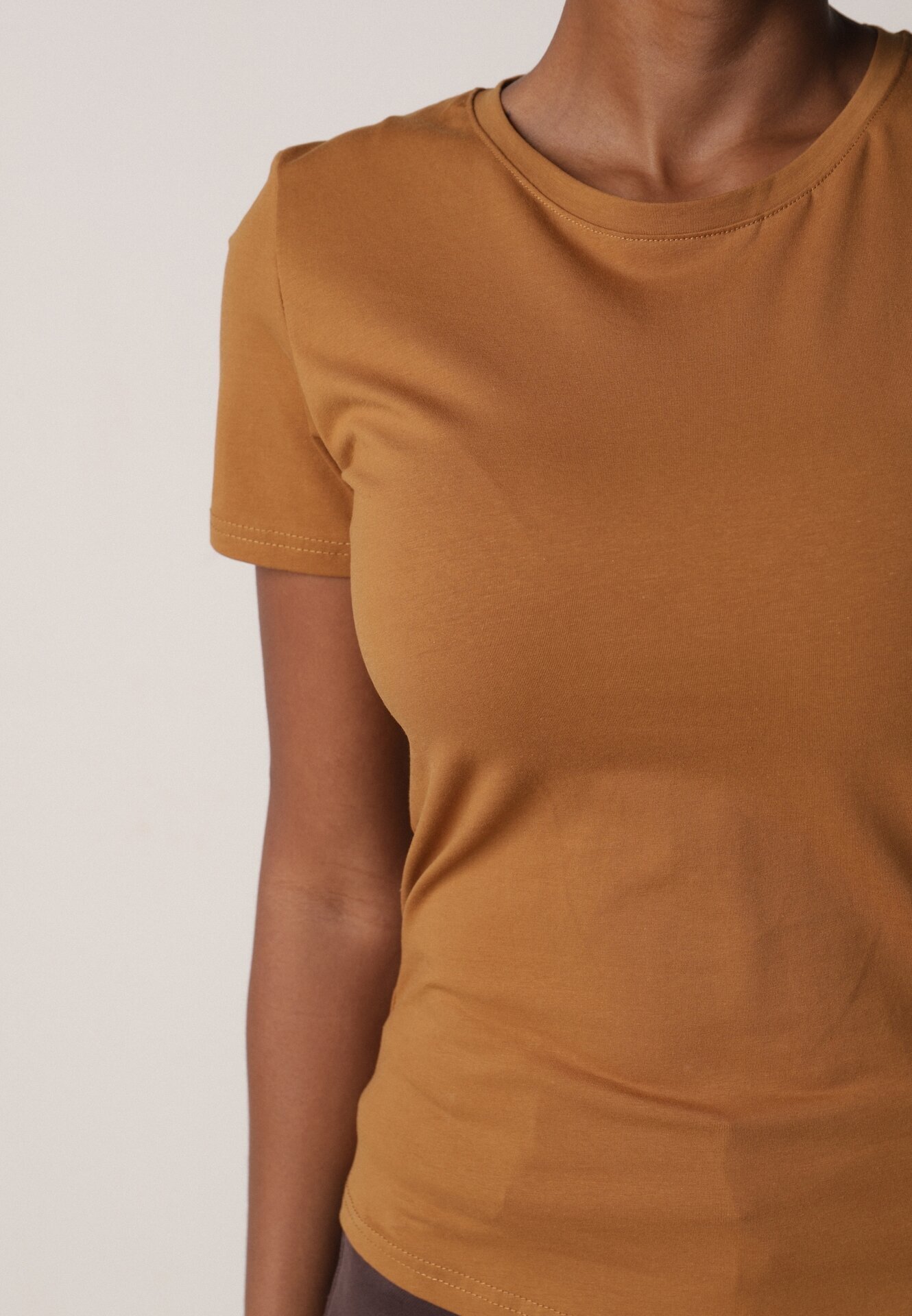 jstyle T-shirt Maro din Bumbac în Stil Clasic Nedila