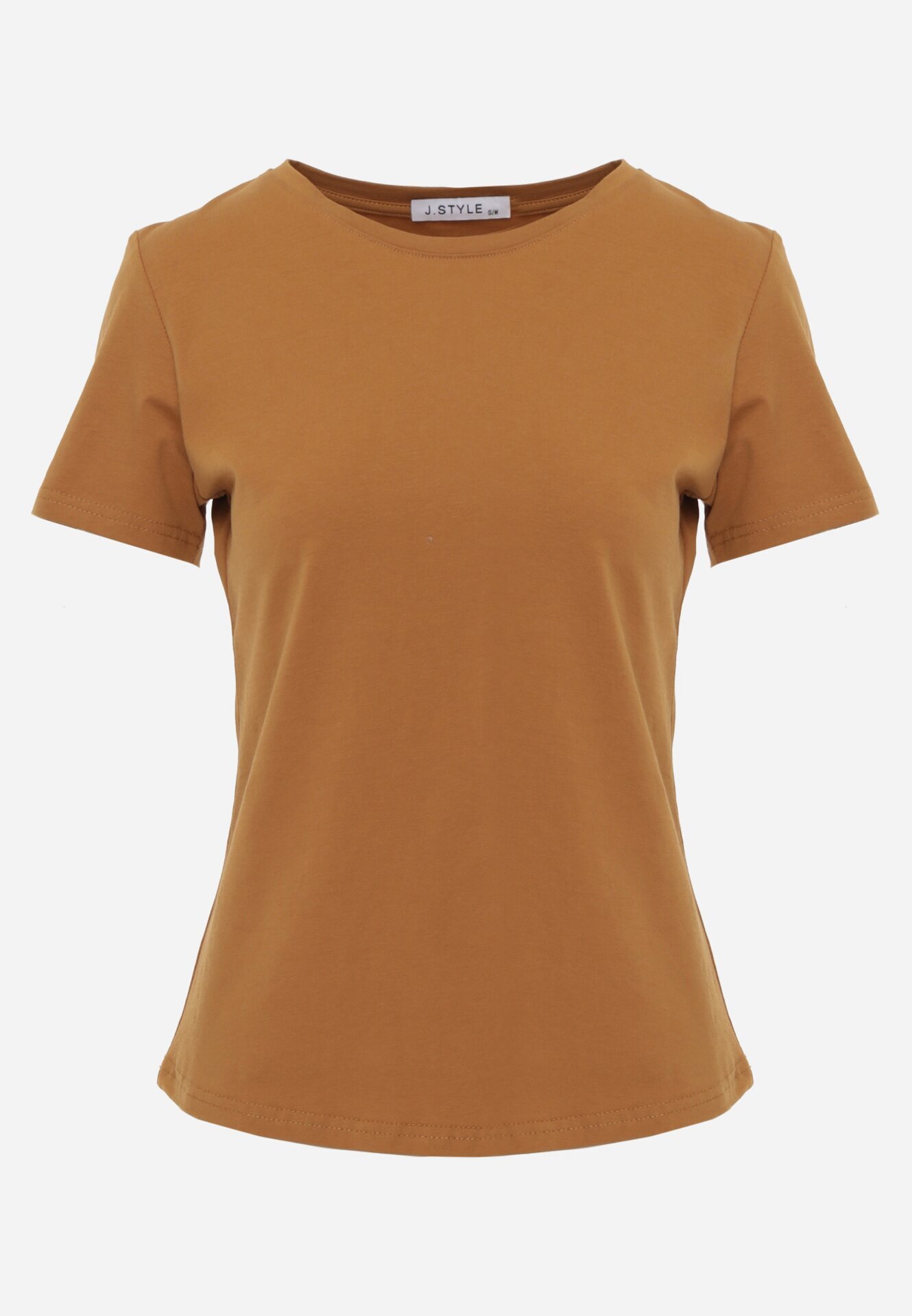 jstyle T-shirt Maro din Bumbac în Stil Clasic Nedila