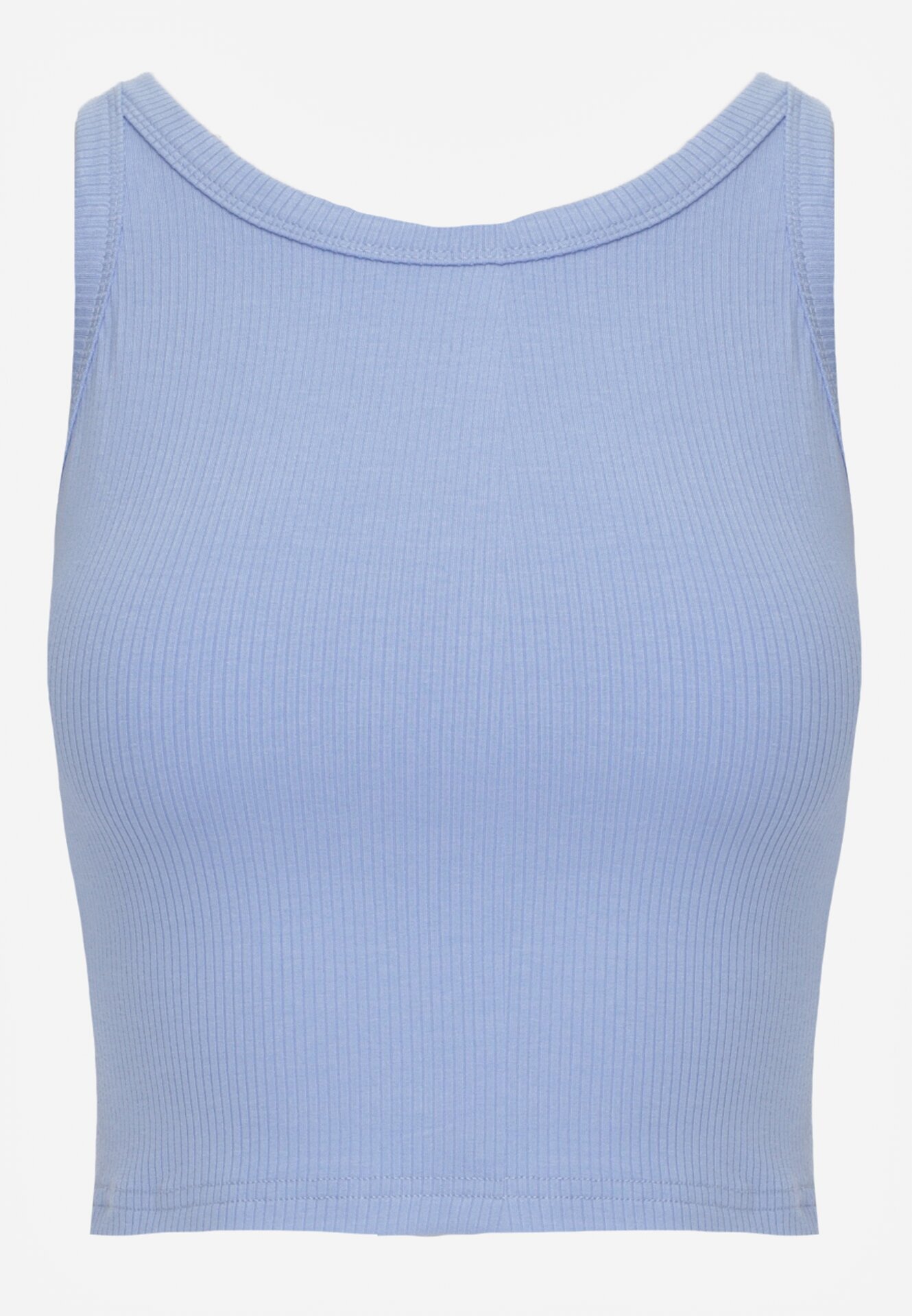 jstyle Top Albastru din Material Reiat Zitessa