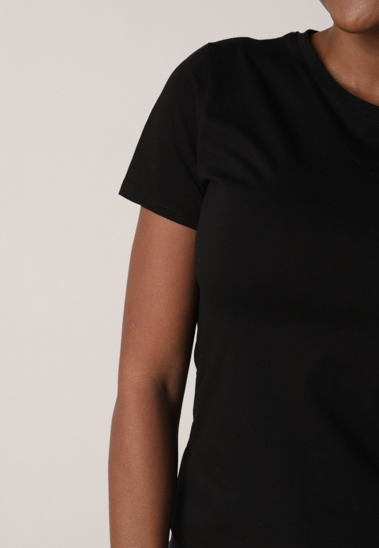 jstyle Tricou Negru Din bumbac În Stil Clasic Nedila
