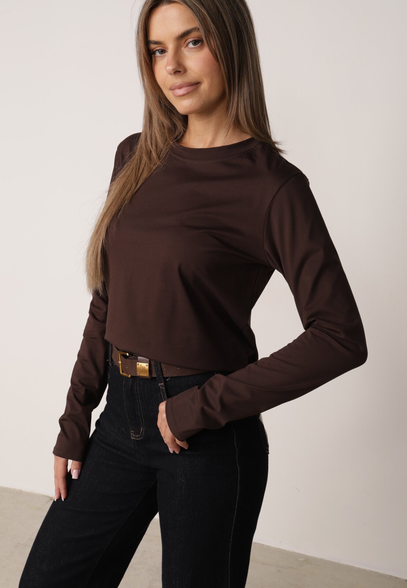 jumelle Bluză clasică cu mânecă lungă din bumbac Yukkio Maro