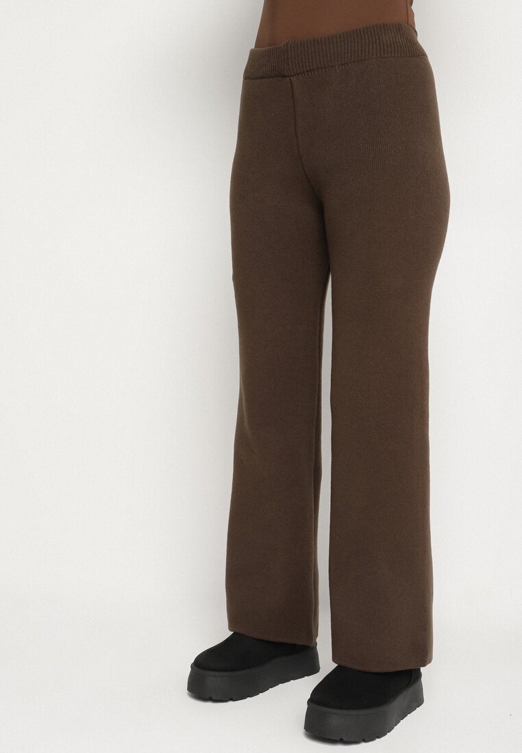 jumelle Set Maro Tricotat din Vâscoză Asimetric Cardigan și Pantaloni Unallea