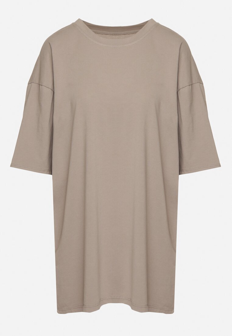 jumelle Tricou Bej din bumbac cu mânecă scurtă Bevima