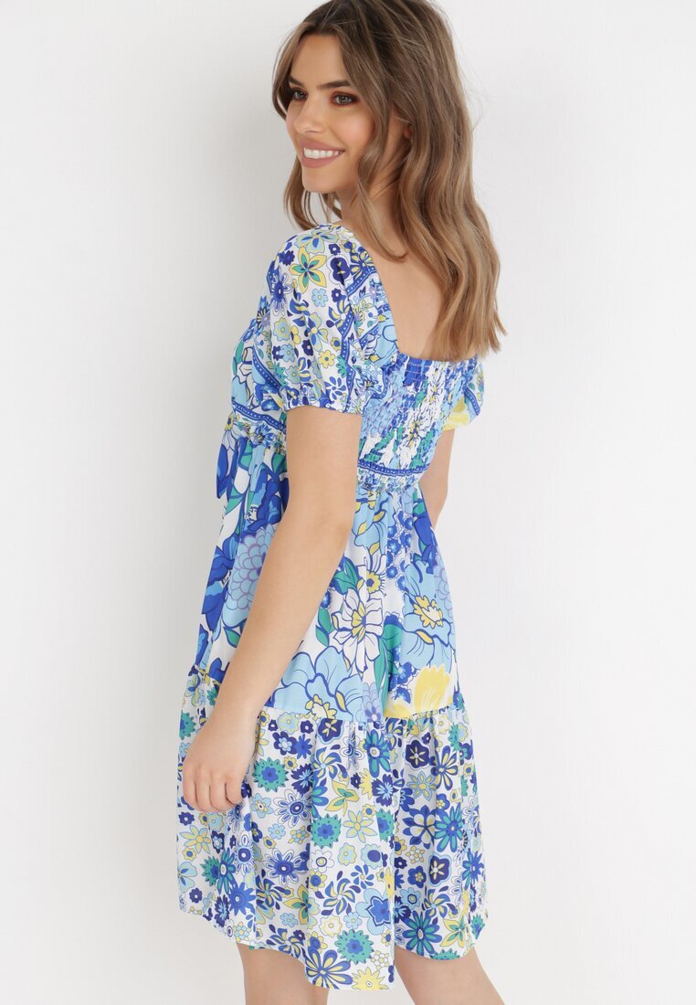 jus de pom Rochie Alb-Bleu Ampea