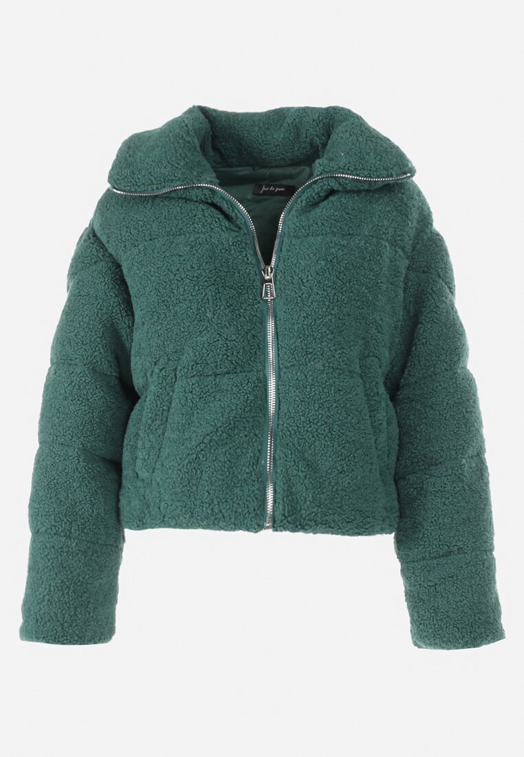 jusdepom Geacă Verde Blană artificială Teddy Zychee