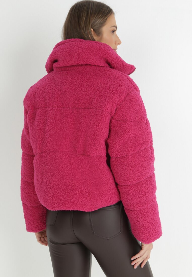 jusdepom Jachetă Fucsia Blană Teddy Zychee