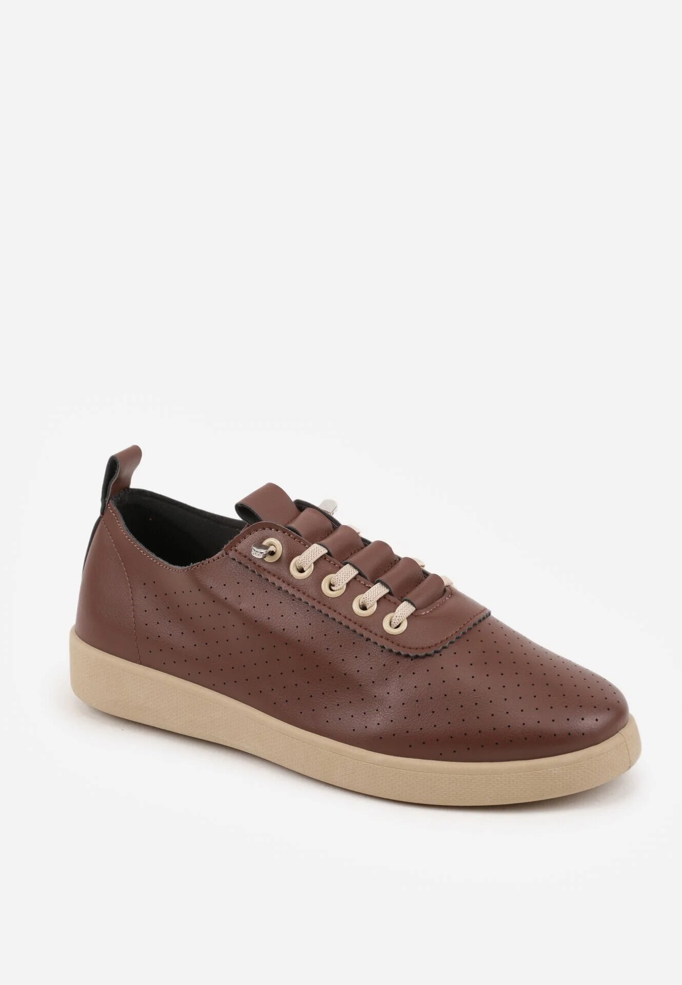 kang you Tenisi Maro Slip-on cu Perforații și Talpă cu Bandă de Rulare Illanya