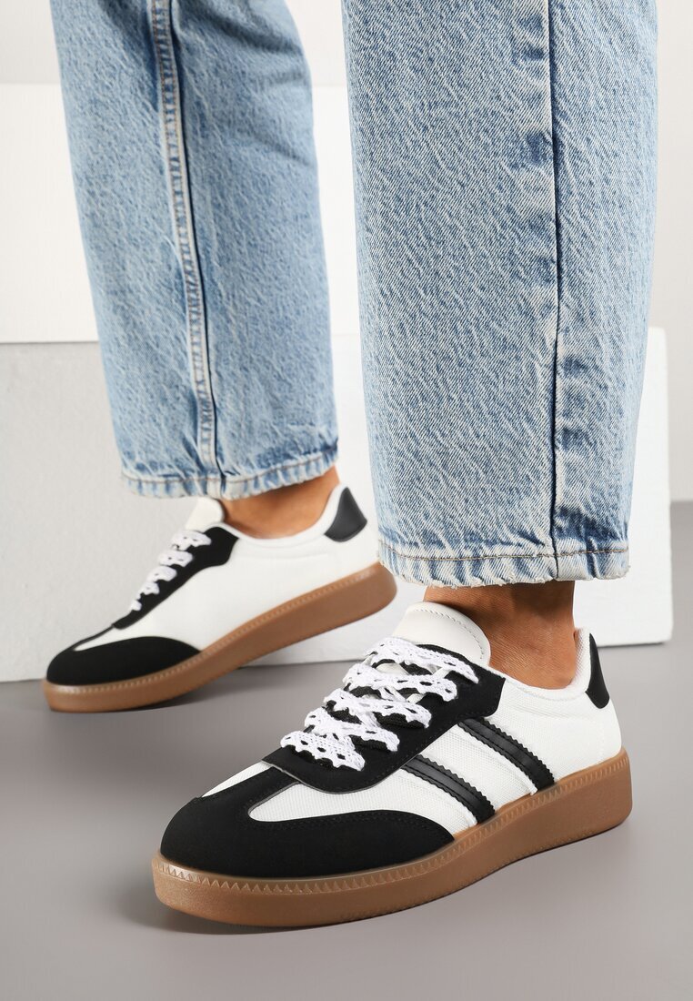 lady glory Adidași Negru-Alb în Stil Tenis Lurilola