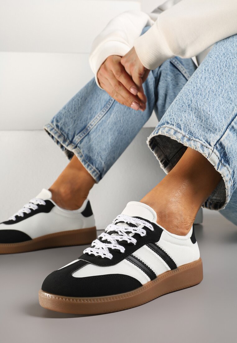 lady glory Adidași Negru-Alb în Stil Tenis Lurilola