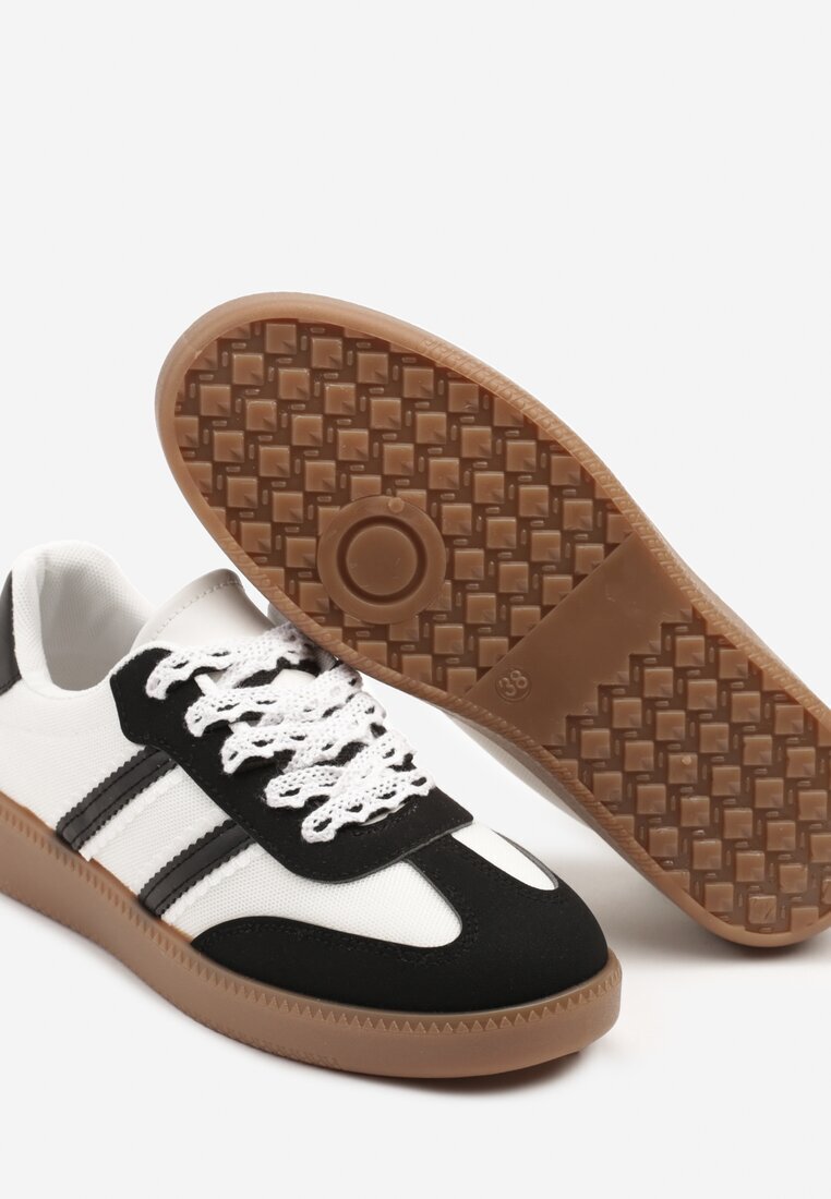 lady glory Adidași Negru-Alb în Stil Tenis Lurilola