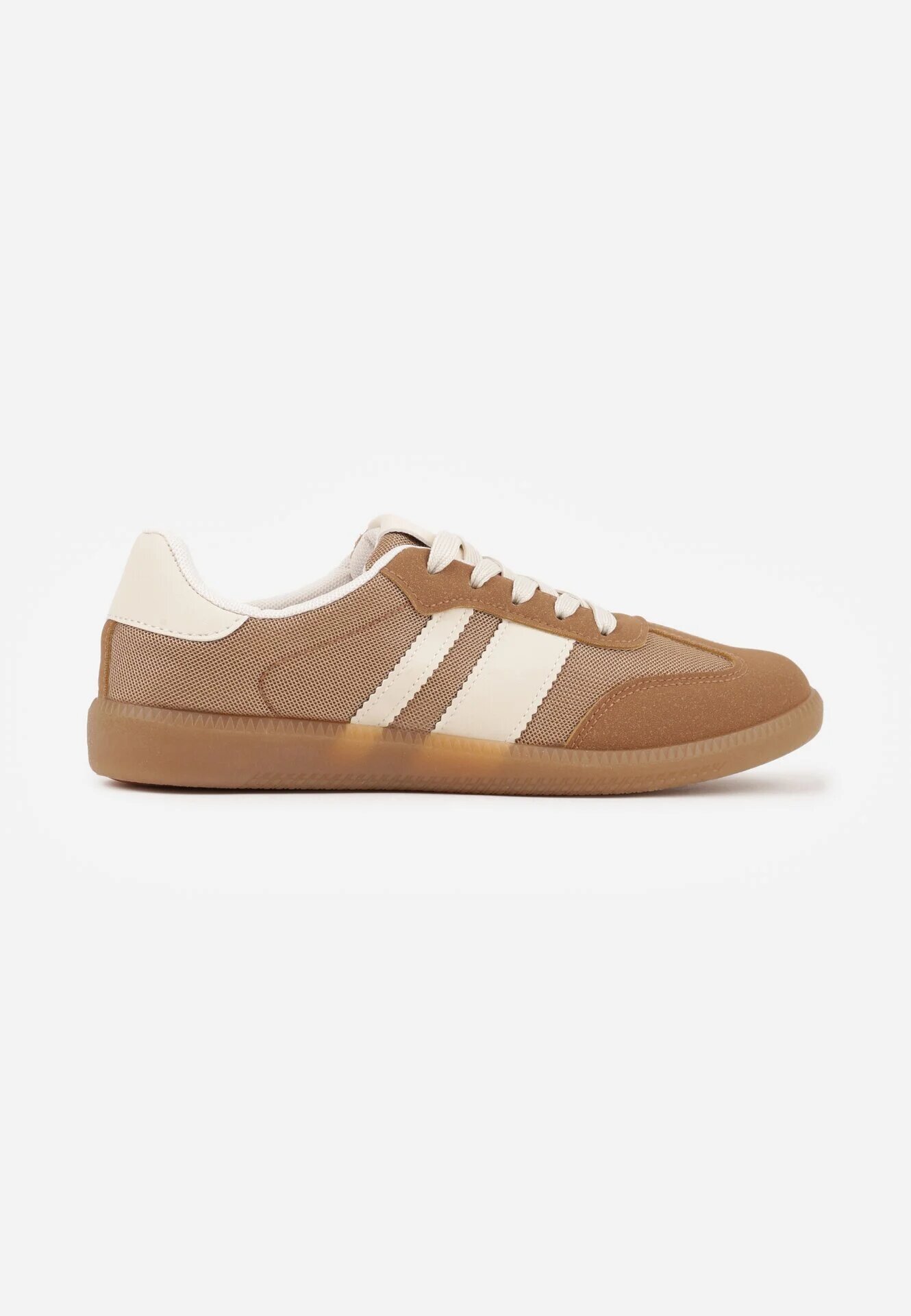 lady glory Sneakers Teniși Bej închis cu Benzi Decorative Jenavena