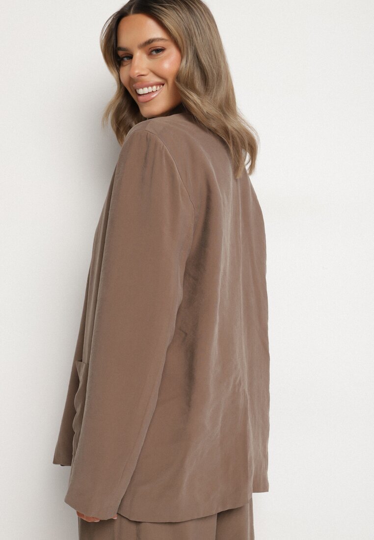 lefon Sacou Maro Oversize Croi drept cu Buzunare din Modal Mavelisse