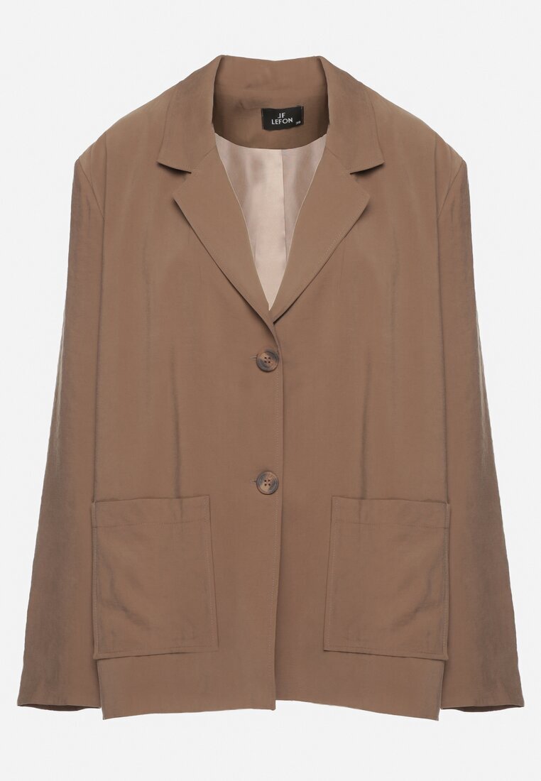 lefon Sacou Maro Oversize Croi drept cu Buzunare din Modal Mavelisse