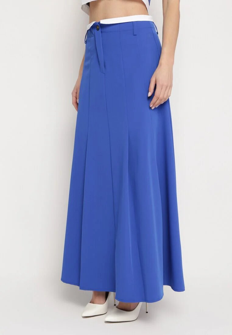 lily rose Fustă albastră maxi cloș în stil de costum Araxna