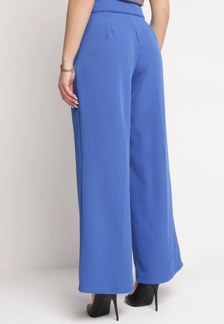 lily rose Pantaloni bleumarin Eleganți cu picioare largi și cu talie înaltă Fidelia