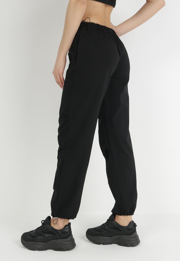 lily rose Pantaloni Negri Din bumbac cu elastic în talie Vemivi