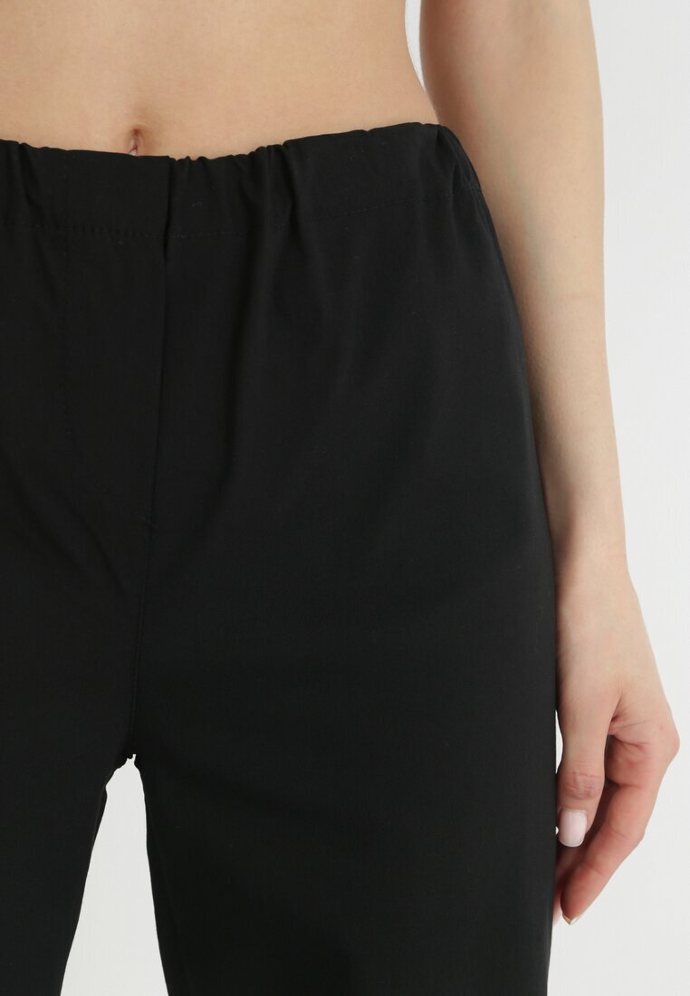 lily rose Pantaloni Negri Din bumbac cu elastic în talie Vemivi
