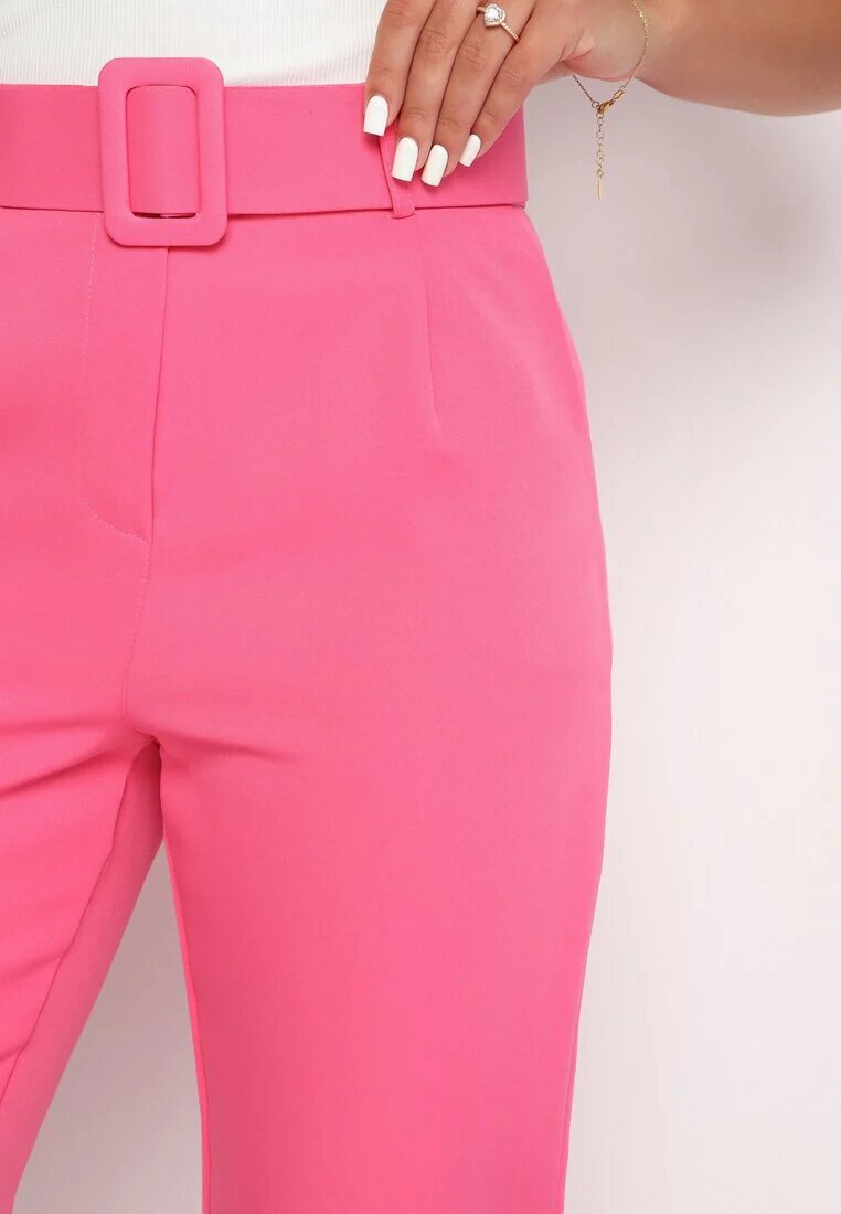lily rose Pantaloni Roz de Costum cu Curea Nemez