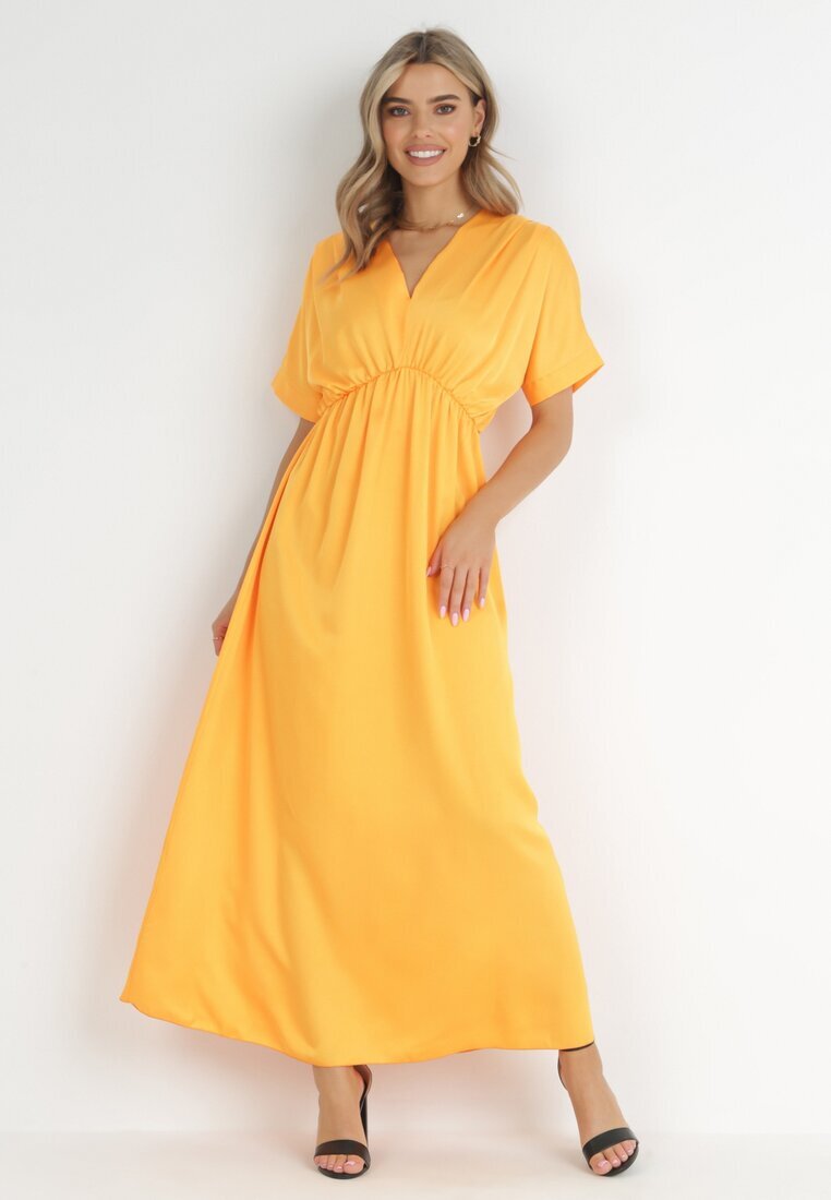 lily rose Rochie Portocalie Satinată Alemyllis