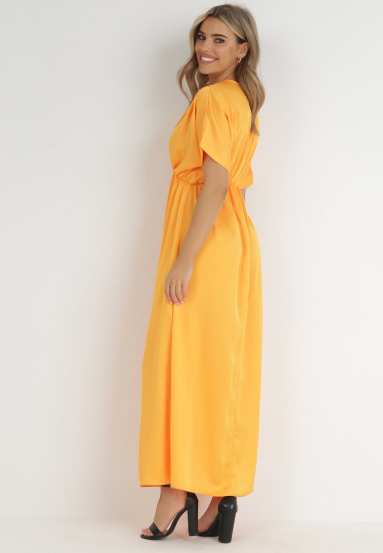 lily rose Rochie Portocalie Satinată Alemyllis