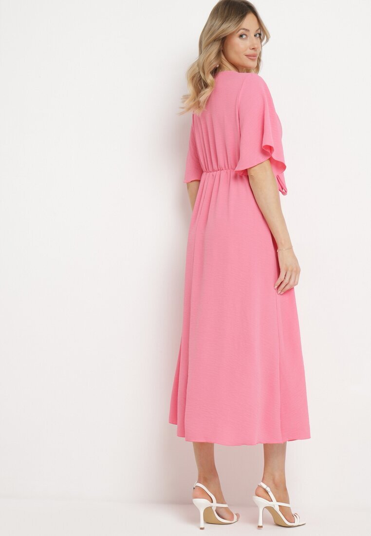 lily rose Rochie Rozalie Maxi cu Legătură Decorativă și Elastic în Talie Myrcella