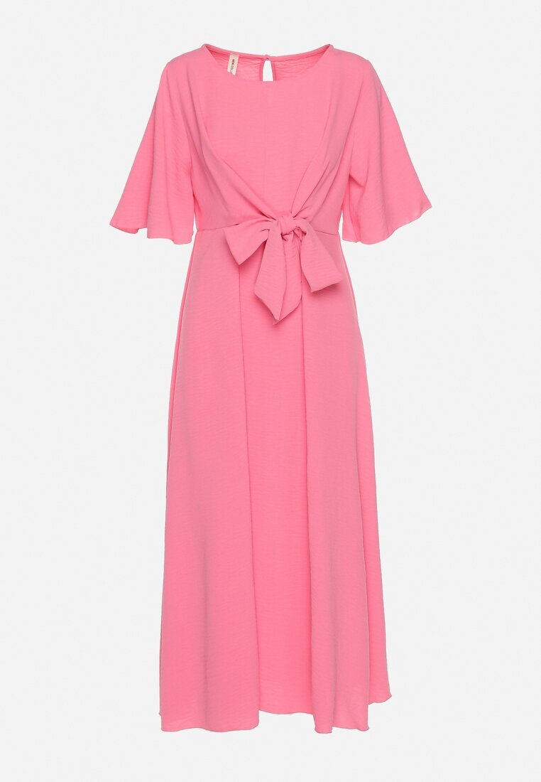 lily rose Rochie Rozalie Maxi cu Legătură Decorativă și Elastic în Talie Myrcella