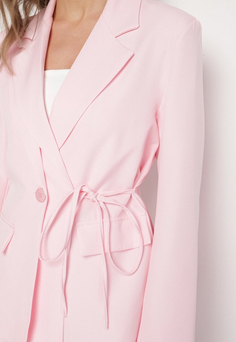lily rose Sacou Roz cu Legătură Decorativă Lenirin
