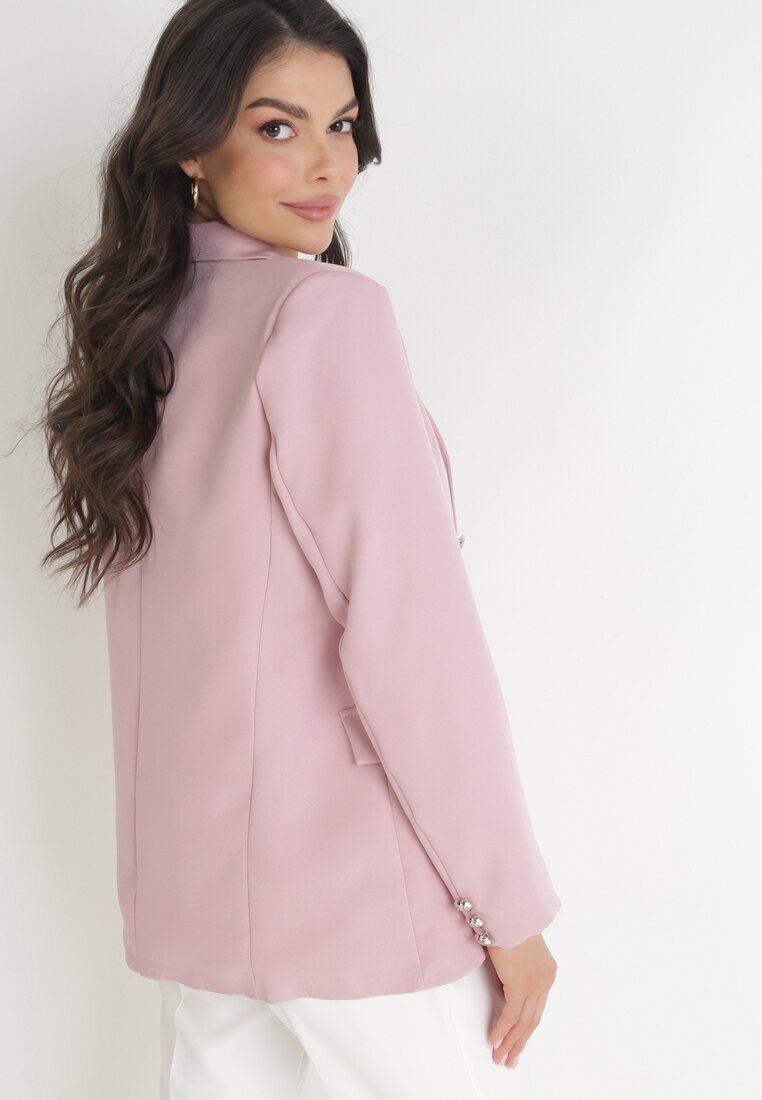 lily rose Sacou roz închis neîncheiat cu nasturi decorativi Nasse