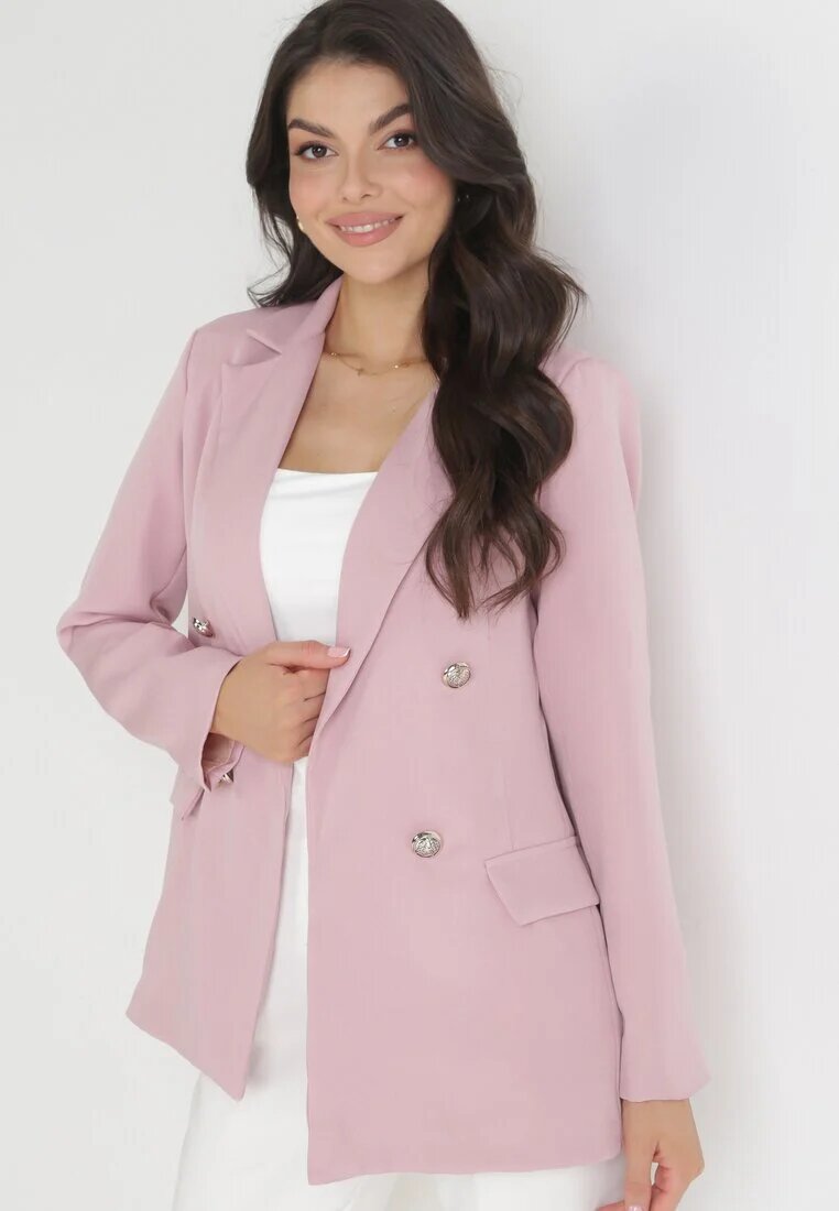 lily rose Sacou roz închis neîncheiat cu nasturi decorativi Nasse