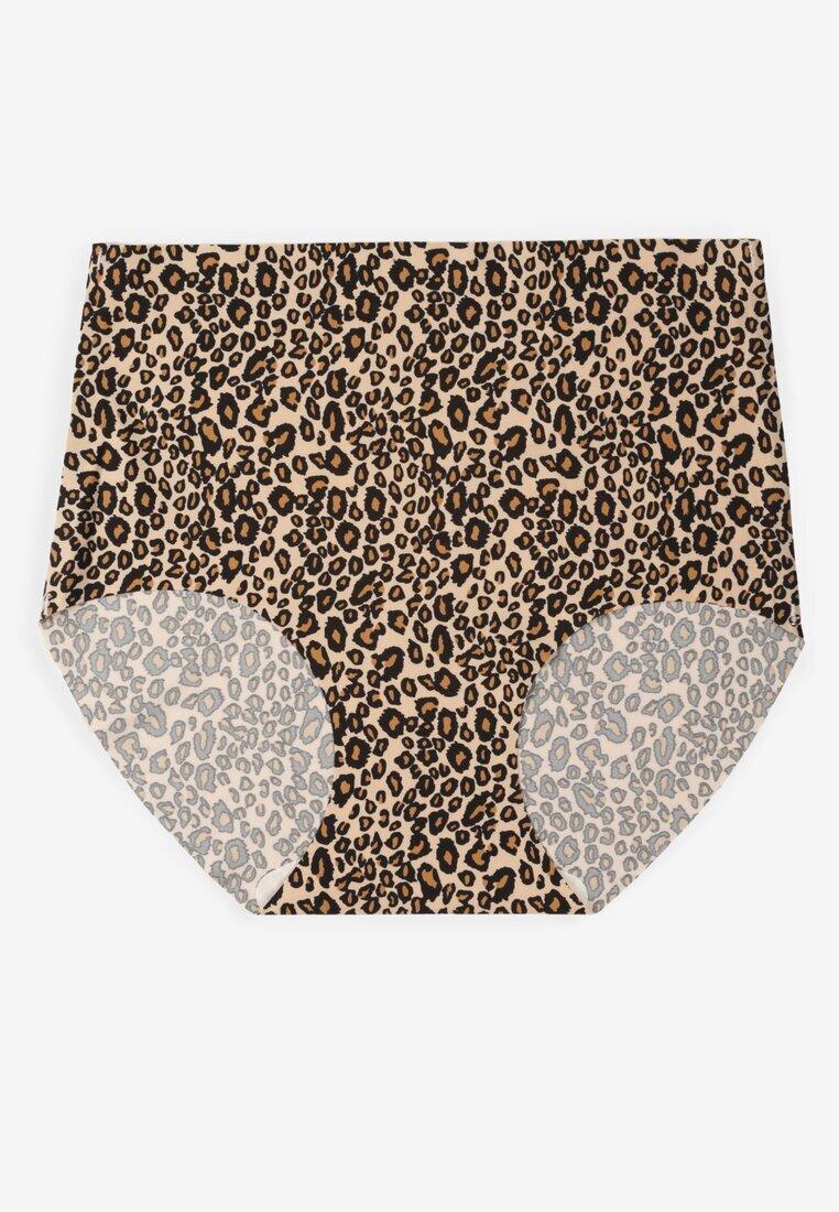 love magnolia Chiloți Leopard Fără Cusături Tip Slip cu Talie Înaltă Doliressa