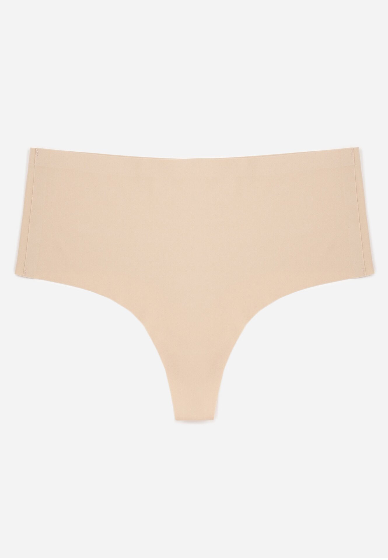 love magnolia Chiloți tanga fără cusături cu talie înaltă Hemolis Bej