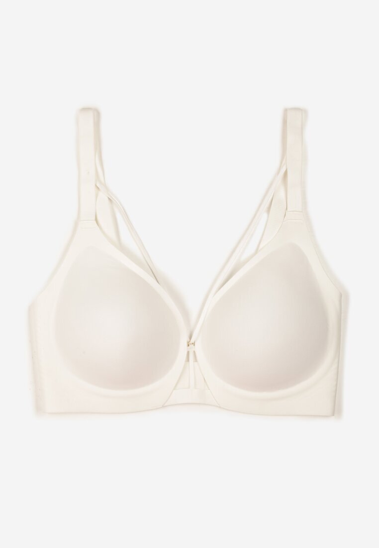 love magnolia Sutien Alb cu Bretele Decorative Zetessa