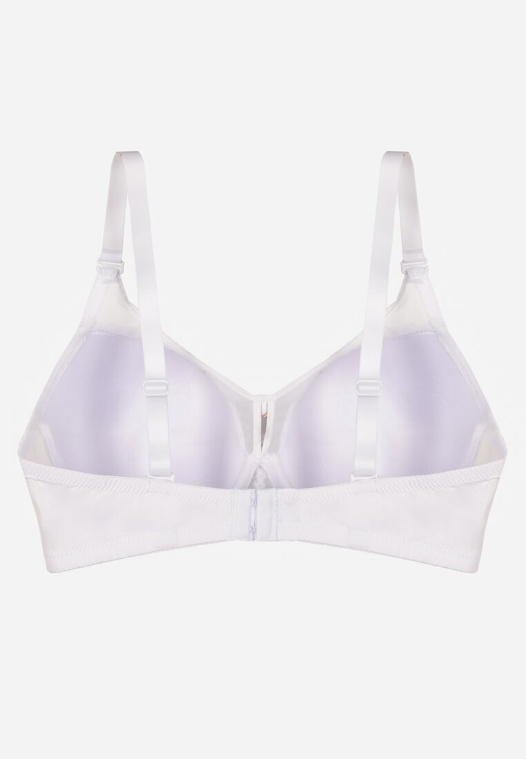 love magnolia Sutien alb cu dantelă și inserție transparentă Heliphine