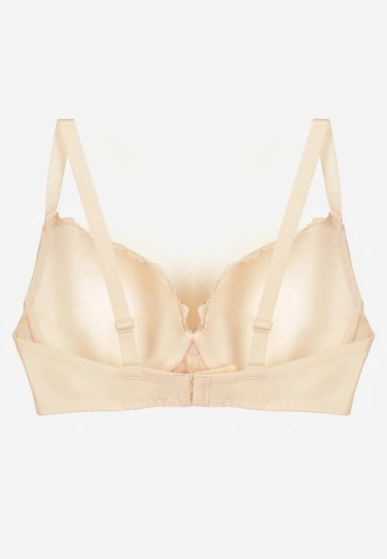 love magnolia Sutien Bej cu Dantelă și Inimă din Zirconiu Coratune
