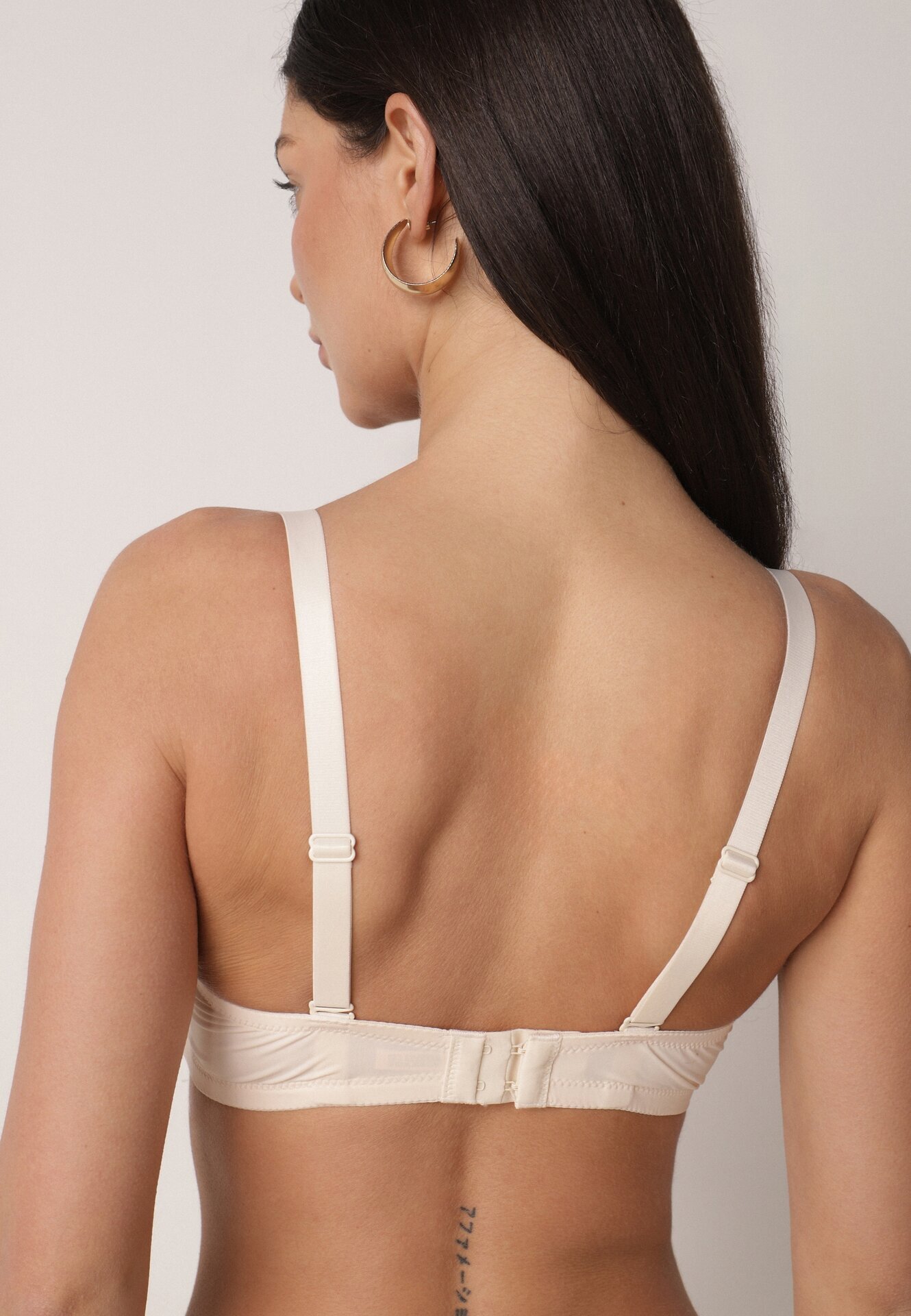 love magnolia Sutien Bej cu Dantelă și Inserție Transparentă Heliphine