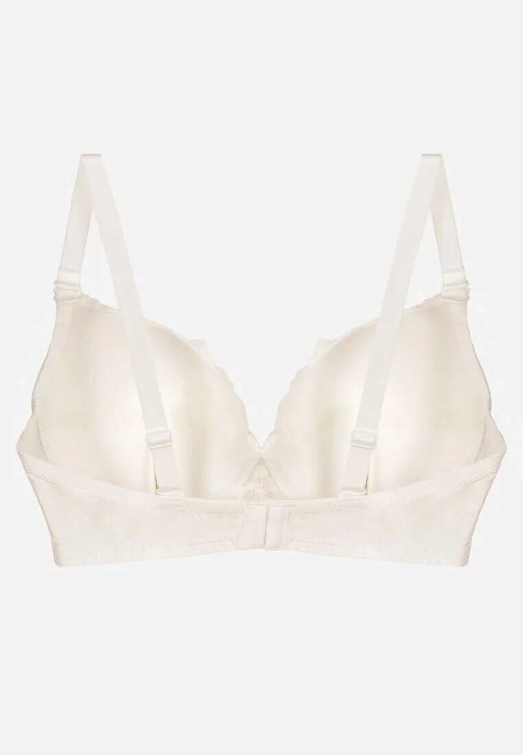 love magnolia Sutien Bej deschis cu Dantelă și Inimă cu Zirconiu Coratune