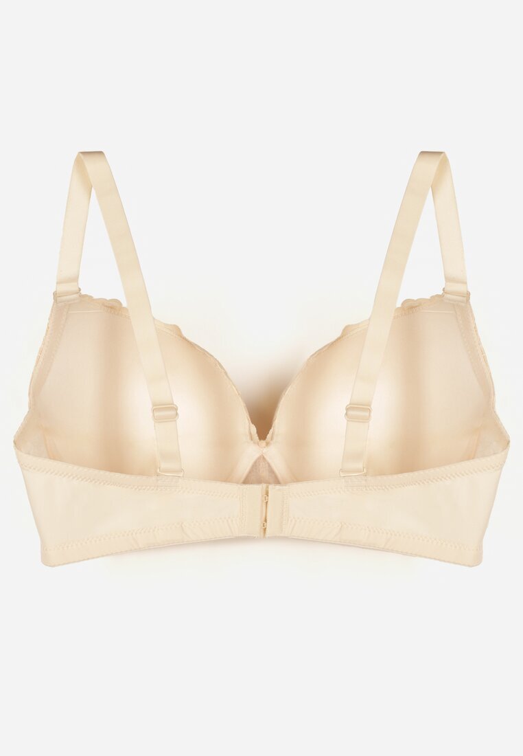 love magnolia Sutien Bej din Dantelă cu Fundiță Nealenia