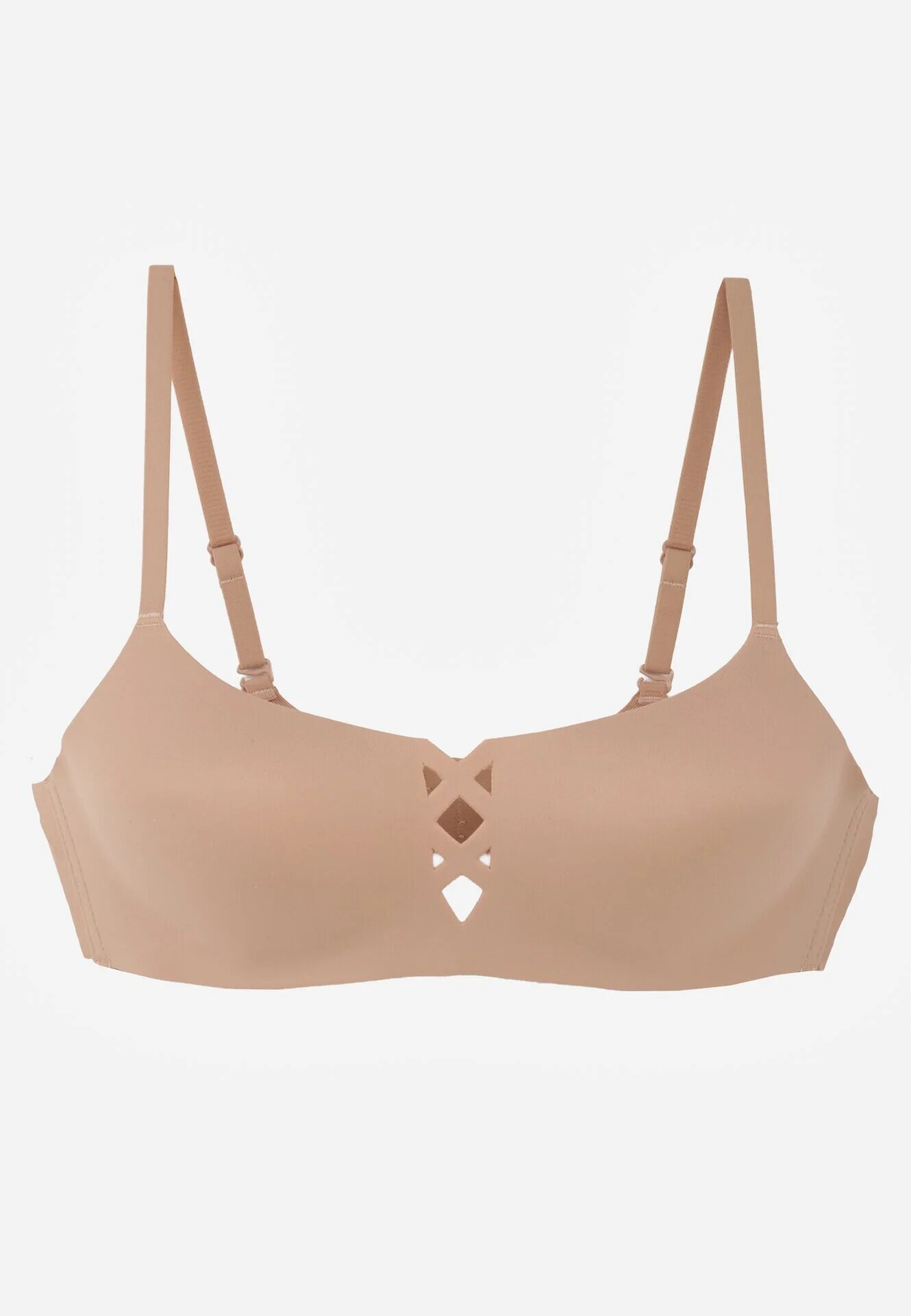 love magnolia Sutien Bej închis Neted cu imitație decorativă de șireturi Azivene