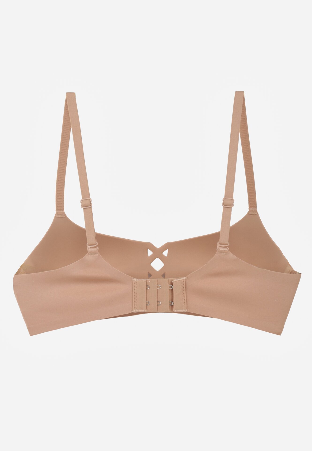 love magnolia Sutien Bej închis Neted cu imitație decorativă de șireturi Azivene