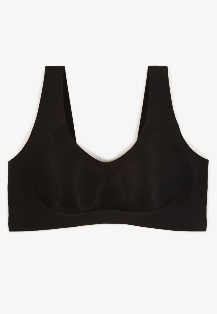 love magnolia Sutien Braletă Negru cu finisaj neted Fenllisa