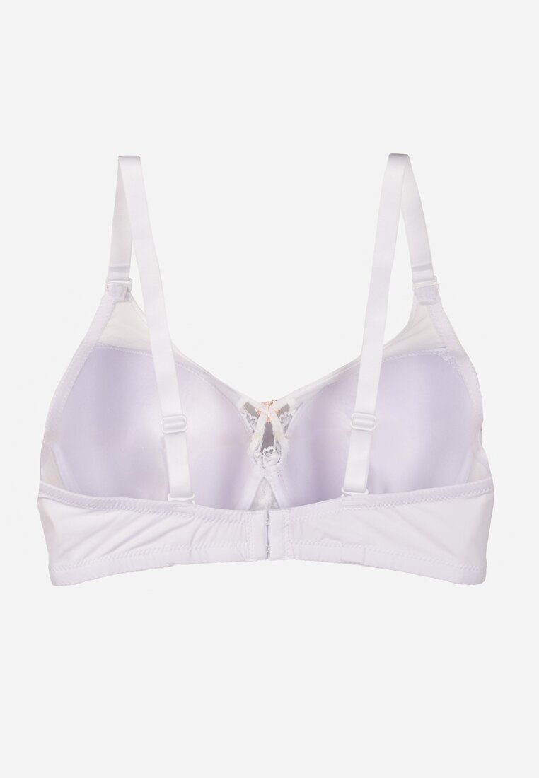 love magnolia Sutien din dantelă albă împodobit cu o inimă din zirconiu Galirope