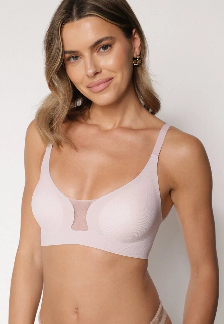 love magnolia Sutien Mov deschis cu Decupaj Decorativ Ezirelle
